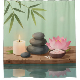 Cortina De Ducha Tranquil Reflection - 