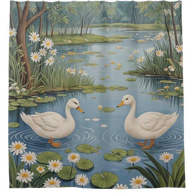 Cortina De Ducha Tranquilidad en el pontón (Anverso)