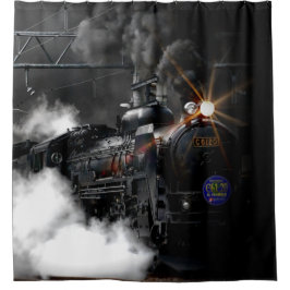 Cortina De Ducha Tren de vapor