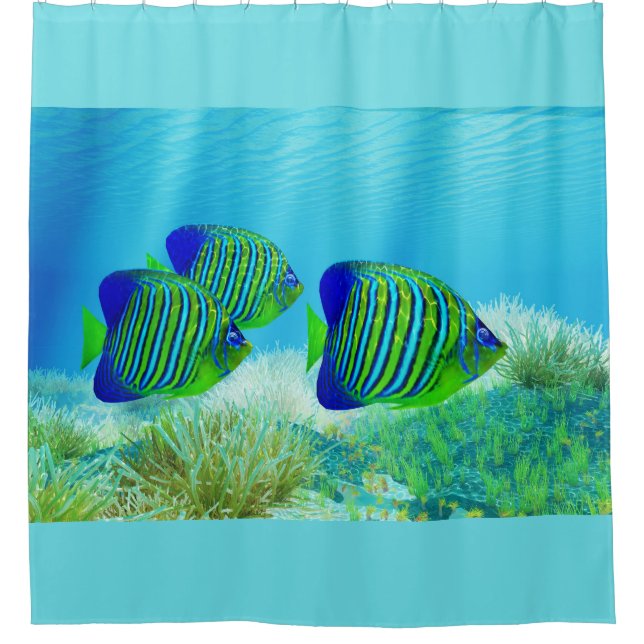 Cortina De Ducha Tres Angelfish Regal (Anverso)
