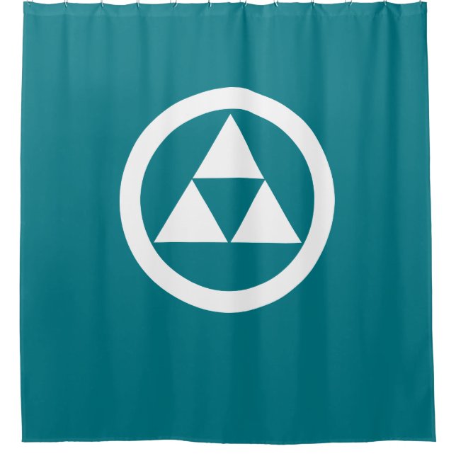 Cortina De Ducha Tres escamas en círculo (Anverso)