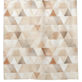 Cortina De Ducha Triángulos de crema de playa