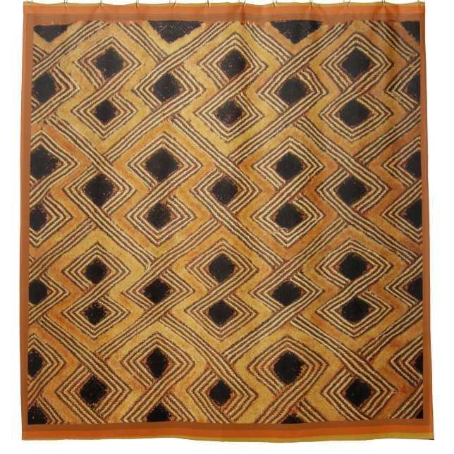 Cortina de ducha tribal de Kuba (Anverso)