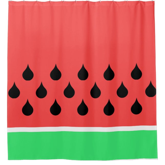 Cortina De Ducha trozo de sandía (Anverso)