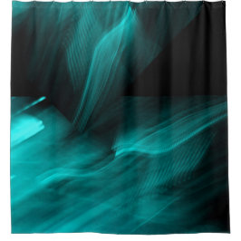 Cortina De Ducha Trullo abstracto brillante