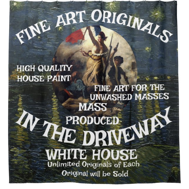 Cortina De Ducha Trump 2028 Third Term Campaign Poster Original (Anverso)