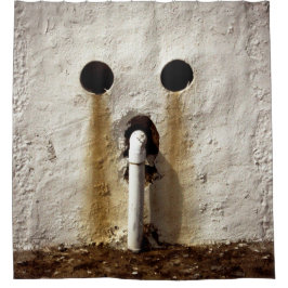 Cortina De Ducha Tubería de agua expuesta