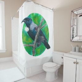 Cortina De Ducha Tui de Nueva Zelanda - Pintura en acrílico