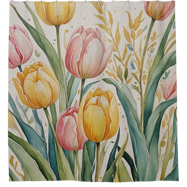 Cortina De Ducha Tulip Reverie (Anverso)