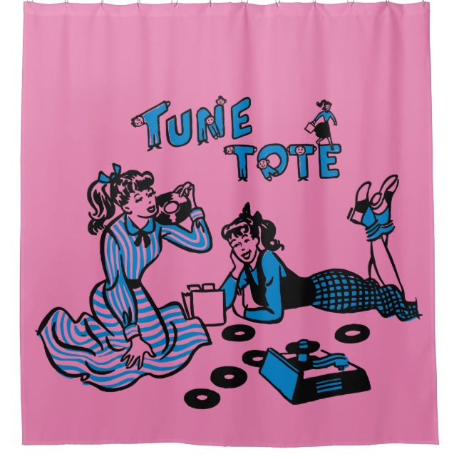 Cortina de ducha Tune Tote (Anverso)
