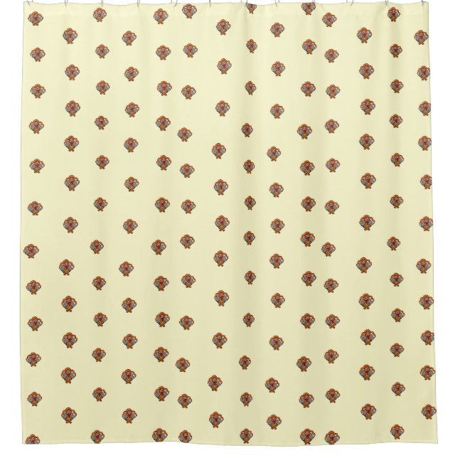 Cortina De Ducha Turquía cúrcuta (Anverso)