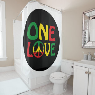 Cortina De Ducha Un amor, diseño de reggae