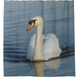 Cortina De Ducha Un bello acercamiento de cisne mudo