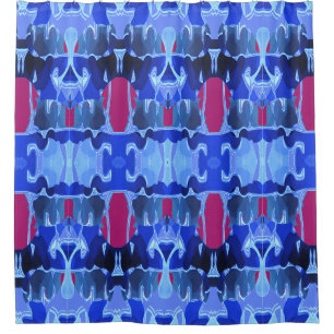 Cortina De Ducha Un elegante y transparente diseño multicolor clási