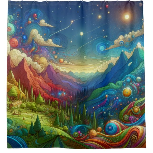 Cortina De Ducha Un mundo hermoso (Anverso)