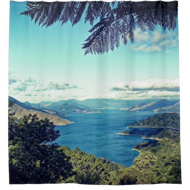 Cortina De Ducha Un paisaje hermoso (Anverso)