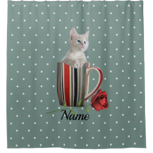 Cortina De Ducha Un regalo para los amantes de la mascota de gato