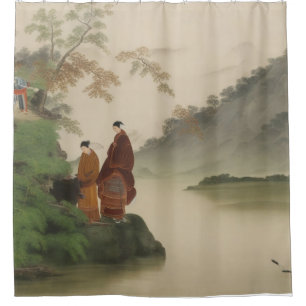 Cortina De Ducha Un río en la antigua China