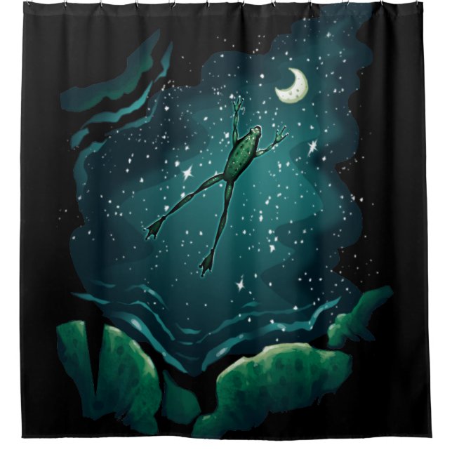 Cortina De Ducha Un salto sobre la luna (Anverso)