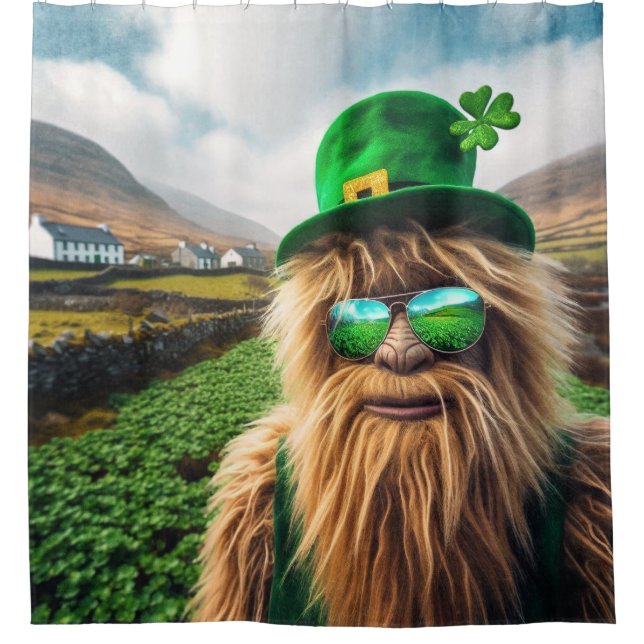 Cortina De Ducha Un Sasquatch irlandés (Anverso)