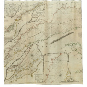 Cortina De Ducha Una carta exacta del río St Lawrence