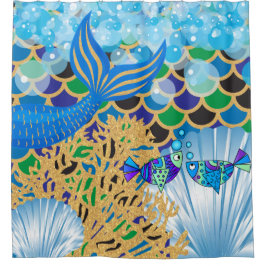 Cortina De Ducha Una Fantasía Vida De Sirena