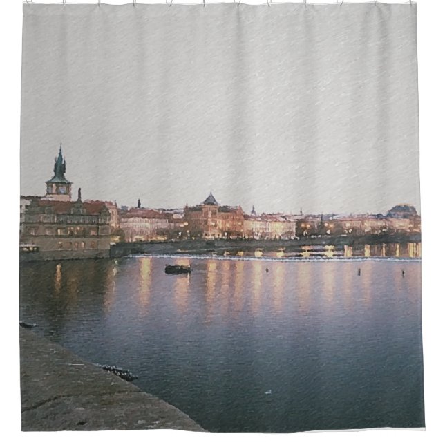 Cortina De Ducha Una noche en Praga (Anverso)