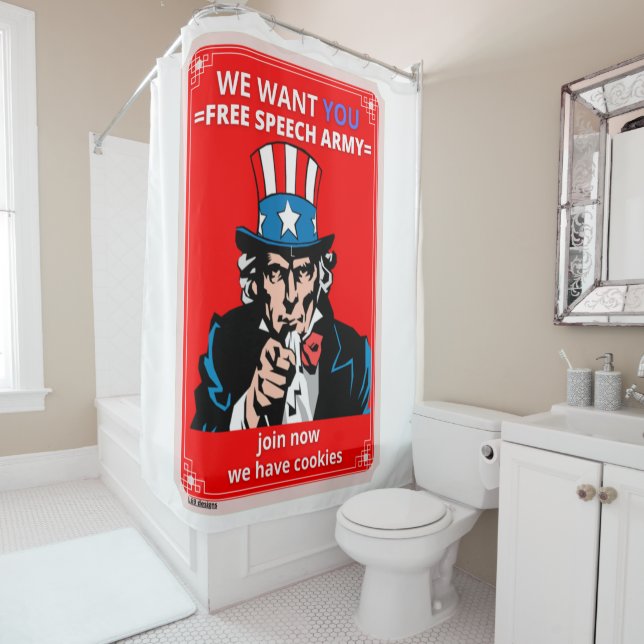 cortina de ducha "UNCLE SAM" (In situ)