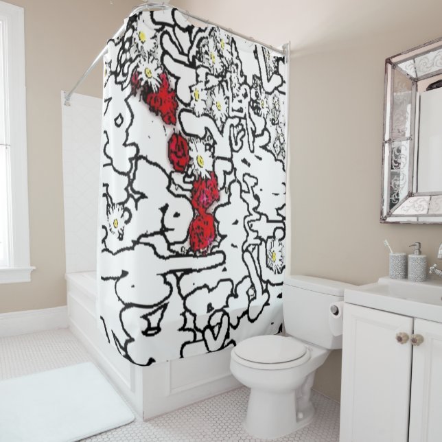 Cortina de ducha única (In situ)