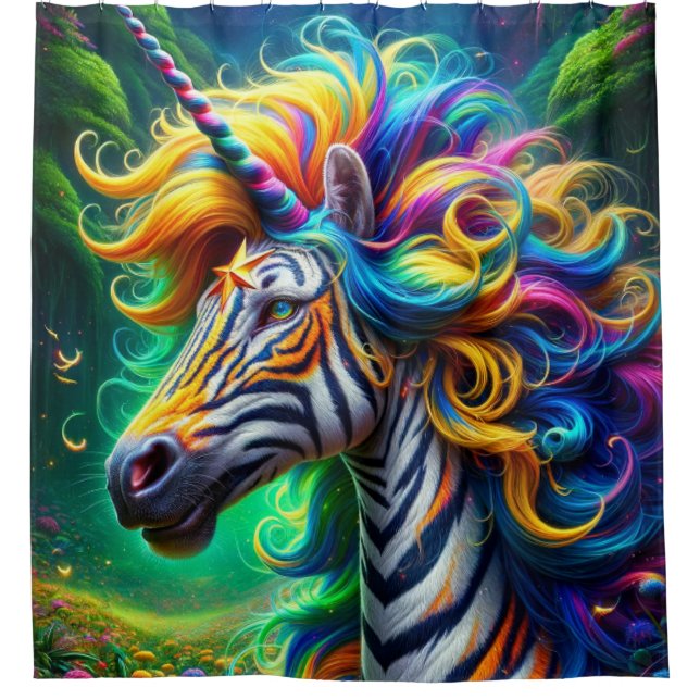Cortina De Ducha Unicornio (Anverso)