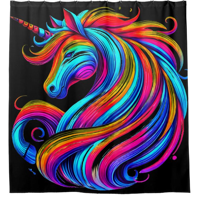 Cortina De Ducha Unicornio (Anverso)