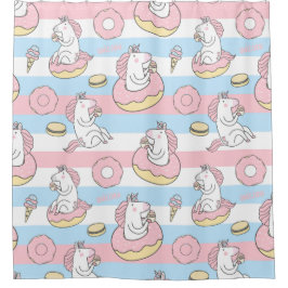 Cortina De Ducha Unicornios