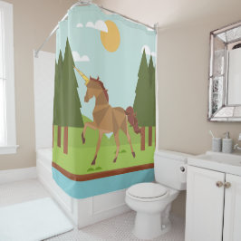 Cortina De Ducha Unicornios
