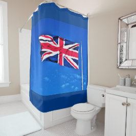 Cortina de ducha Union Jack Faux