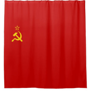 Cortina De Ducha Unión Soviética (URSS) (Martillo y esquisto comuni