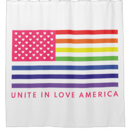Cortina De Ducha Unite In Love America -