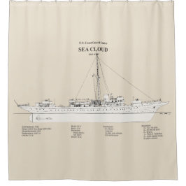 Cortina De Ducha USCG Cutter Sea Cloud wpg-284 - SBD