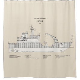 Cortina De Ducha USCG Cutter Spar wlb-206 - SBD