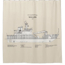 Cortina De Ducha USCG Cutter Willow wlb-202 - SBD