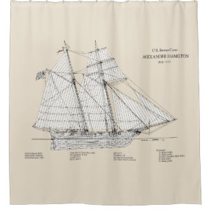 Cortina De Ducha USRC Alexander Hamilton - SBD