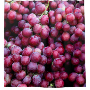 Cortina De Ducha Uvas de vino tinto