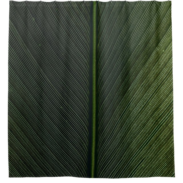 Cortina De Ducha Vara verde metalizado sobre textil de pinstripe bl (Anverso)