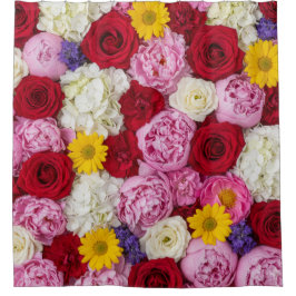 Cortina De Ducha Velvet Rose and Peony Bliss
