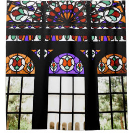 Cortina De Ducha Ventana de vidrio manchado