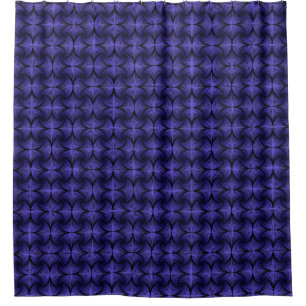 Cortina De Ducha Ventilador de vieira 3D geométrico gráfico Púrpura