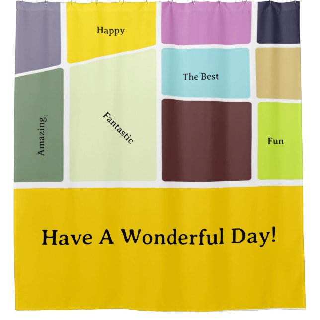 Cortina De Ducha Verano de primavera de 2025 (Anverso)