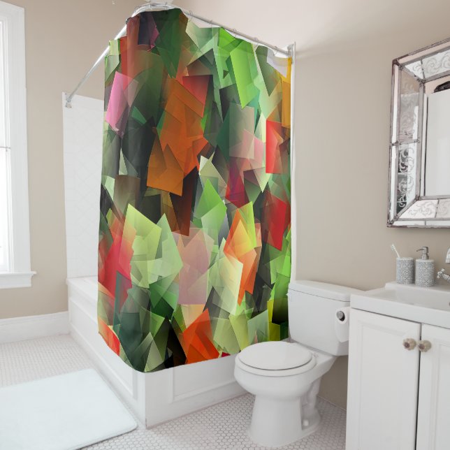 Cortina De Ducha Verano Floreciendo...... (In situ)