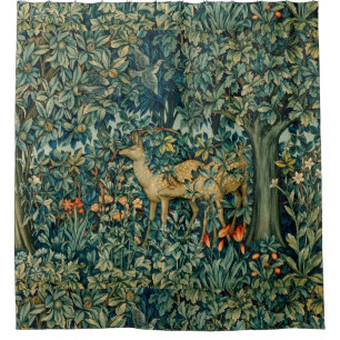 CORTINA DE DUCHA VERDAD, ANIMALES FORESTALES, HACES, PÁJAROS