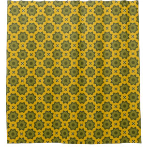 Cortina De Ducha Verde amarillo 190
