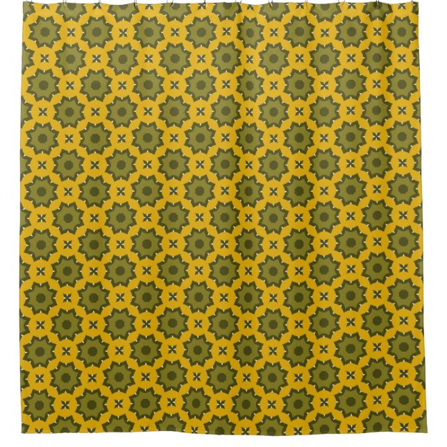 Cortina De Ducha Verde amarillo 190 (Anverso)